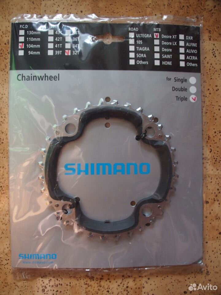 Передняя звезда для системы Shimano xt — фотография №1
