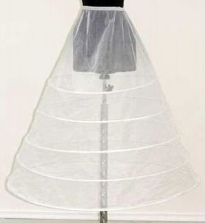 Кринолин на жесткой сетке под свадебное платье