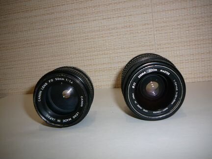 Объективы canon lens и sigma zoom master