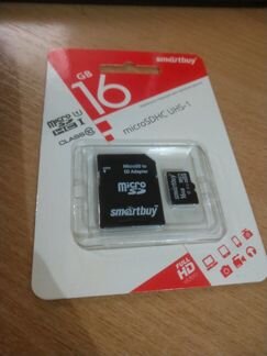 Новая карта памяти MicroSD 16gb