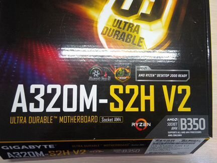GA-A320M-S2H V2+процессор AMD Athlon 200GE