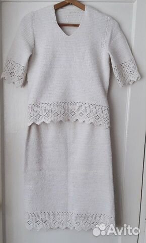 Летний вязаный костюм