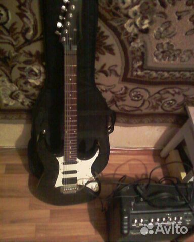 Электрогитара Ibanez+комбик+чехол