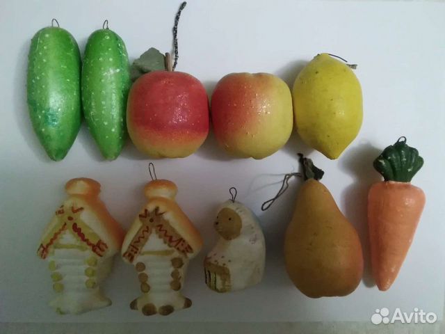 Ёлочные игрушки СССР пенопласт