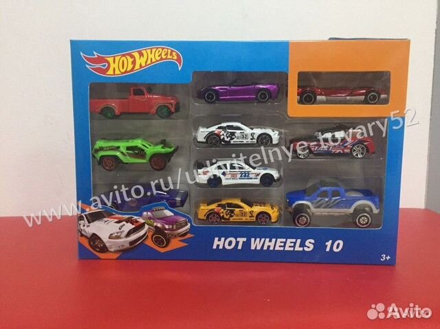 Набор хот вилс 10 машинок