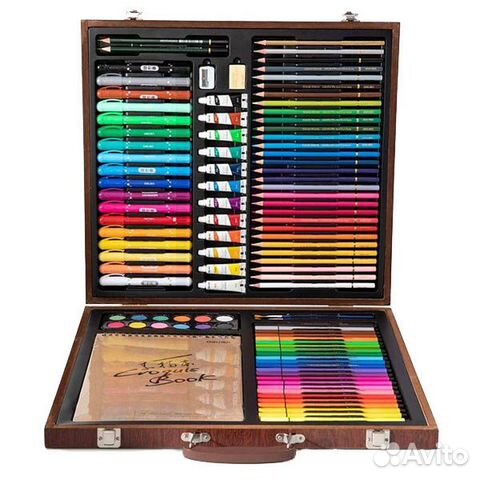 Набор для рисования deli painting set wooden box