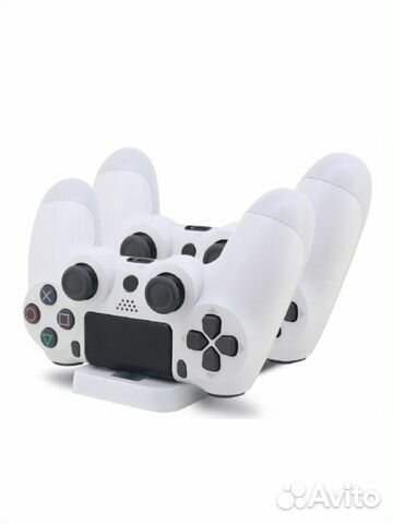 Зарядная станция на 2 Джойстика ps4 TP4-002W белая
