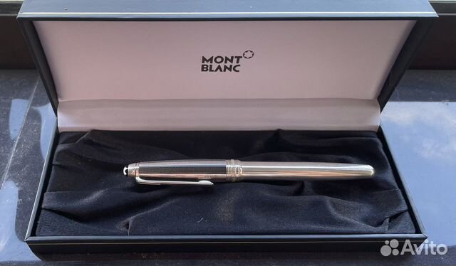 Montblanc перьевая ручка серебряная