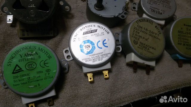 Двигатель, привод вращения тарелки свч. Ремонт