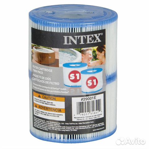 Сменный фильтр картридж Intex для Спа S1 29001