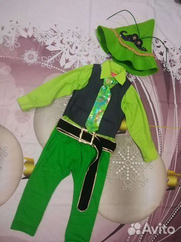 Костюм кузнечика, жука, огурца