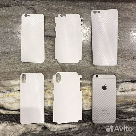 Пленка под карбон для iPhone 6/6S/6S Plus/X/XS