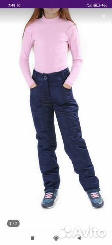 Зимние брюки для девочки 140
