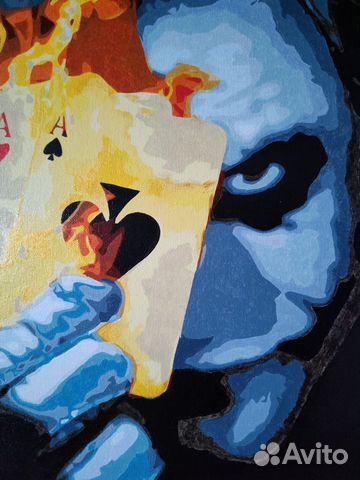 Картина по номерам Джокер готовая