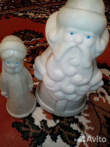 Дед мороз и снегурочка,пластик,ссср