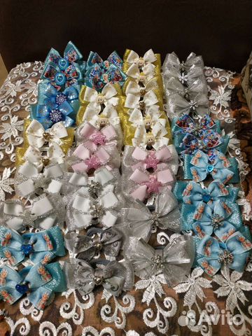 Украшения для волос,снежинки,банты В наличии