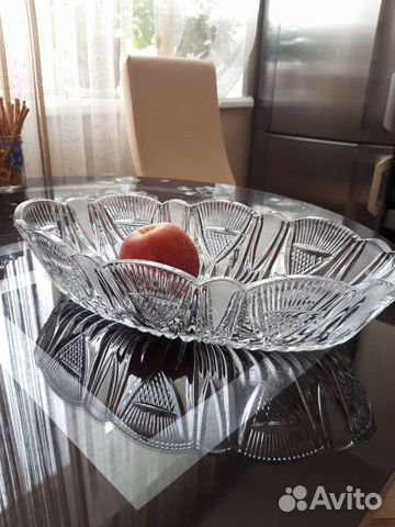 Ваза для фруктов хрусталь СССР