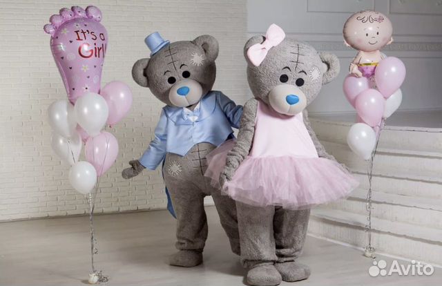 Ростовые куклы Мишка Тедди, Зайка, Микки Маус и др