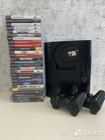 Ps3 super slim 500gb много игр