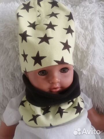 Шапка и снуд детский