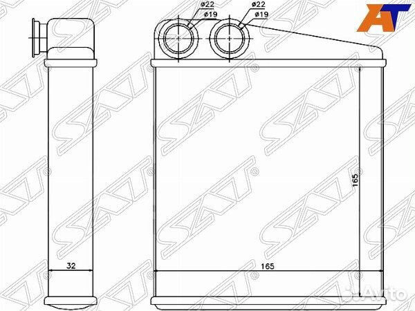 Радиатор отопителя салона renault modus