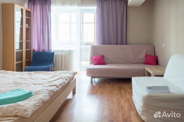 

1-к. квартира, 45 м², 3 кровати