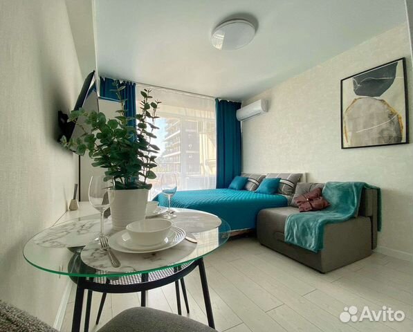 

Квартира-студия, 24 м², 2 кровати