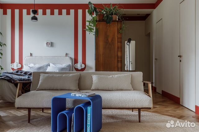 

1-к. квартира, 42 м², 2 кровати