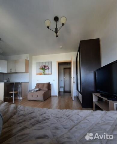 

Квартира-студия, 28 м², 2 кровати