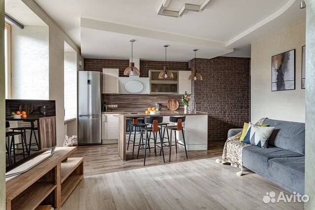 

1-к. квартира, 46 м², 2 кровати