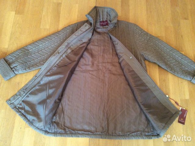 Куртка женская новая стёганая хаки р. 52 Куртка женская новая стёганая хаки р. 52
