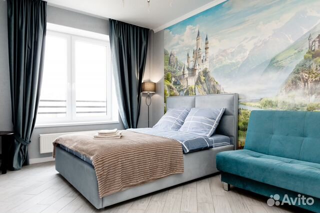 

1-к. квартира, 38 м², 2 кровати