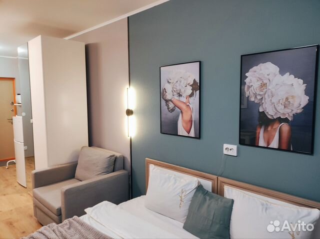 

Квартира-студия, 25,5 м², 2 кровати