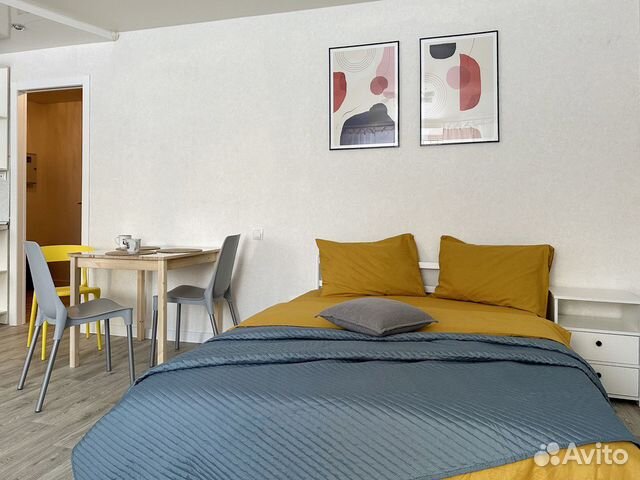 

Квартира-студия, 38 м², 2 кровати
