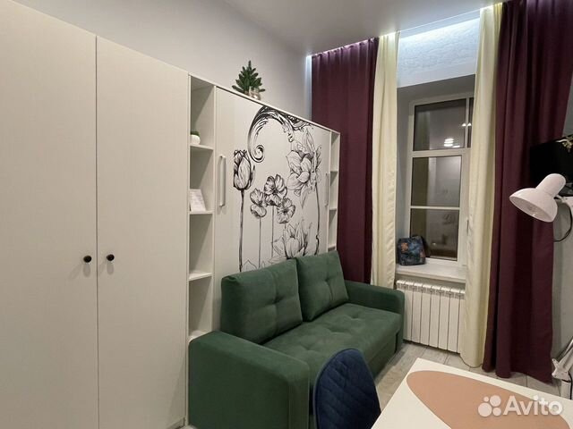 

Квартира-студия, 14 м², 1 кровать
