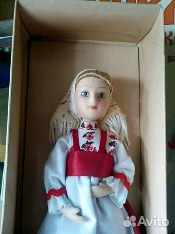 Кукла в повседневном костюме Пермской губернии