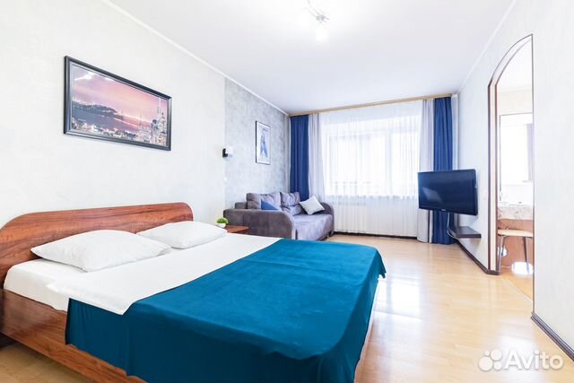 

1-к. квартира, 42 м², 2 кровати