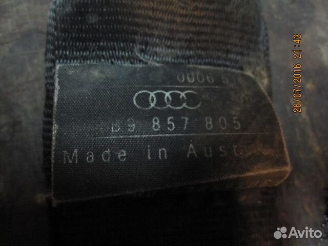 Ремень безопасности передний правый для Audi А6