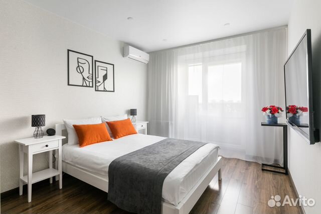 

1-к. квартира, 46 м², 3 кровати