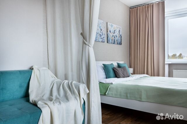 

1-к. квартира, 45 м², 2 кровати