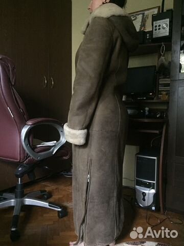 Натуральная дублёнка р. 46