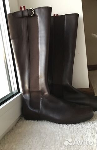 Сапоги кожаные bally 38,5