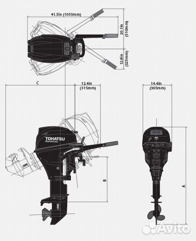 Лодочный мотор Tohatsu MFS9.9EFI инжектор Япония Лодочный мотор Tohatsu MFS9.9EFI инжектор Япония
