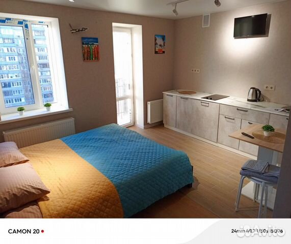 

Квартира-студия, 27 м², 1 кровать