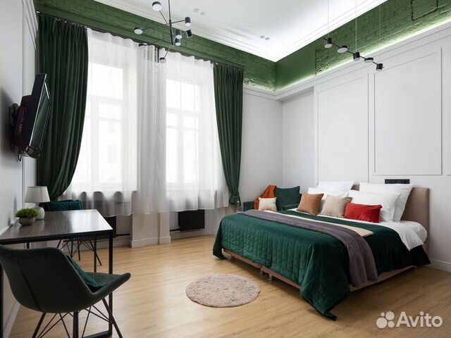 

Квартира-студия, 35 м², 2 кровати