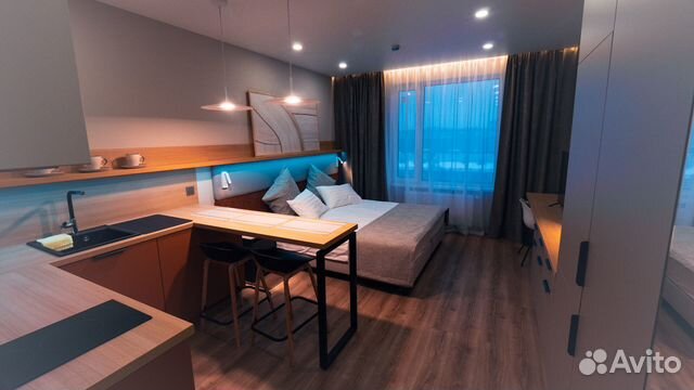 

Квартира-студия, 27 м², 1 кровать