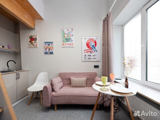

Квартира-студия, 18 м², 2 кровати