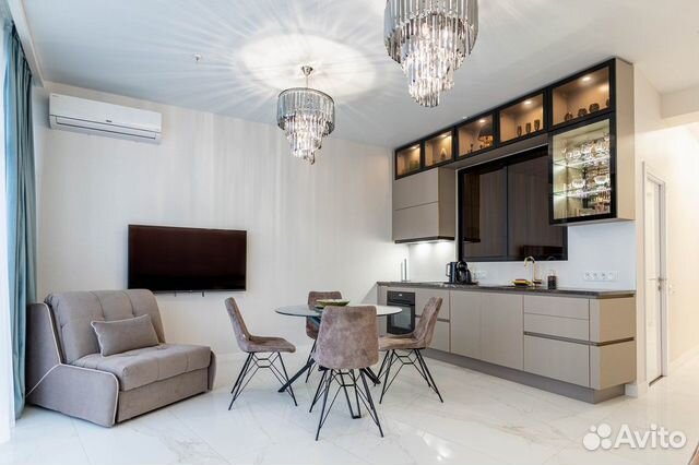 

1-к. квартира в апарт-отеле, 55 м², 2 кровати