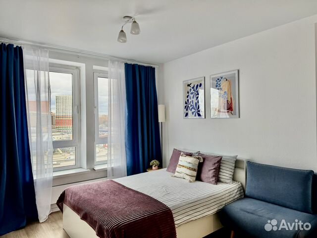 

Квартира-студия, 23 м², 2 кровати