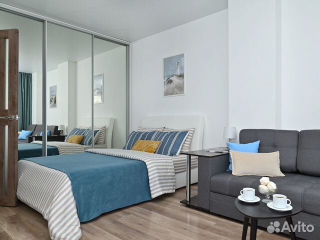 

1-к. квартира, 47 м², 2 кровати